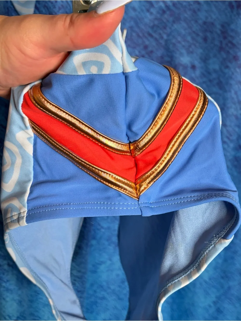 Disney Light Blue Swirl Bikini Top - Picture 10 of 10